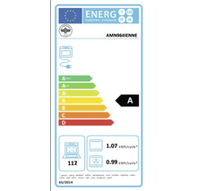 Europees energielabel voor La Germania oven AMN964IENNE, energie-efficiëntieklasse A, volume 117 liter.
