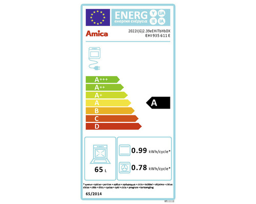 Amica energielabel