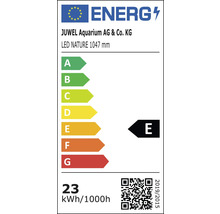 Energielabel voor Juwel Aquarium LED Nature 1047 mm, energie-efficiëntieklasse E