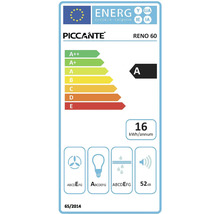 PICCANTE Afzuigkap Reno 60 cm RVS