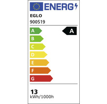 EGLO energielabel A met een energieverbruik van 13 kWh per 1000 uur