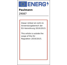 Paulmann Logo. Let op: dit artikel valt niet onder de EU-verordening 2019/2015.