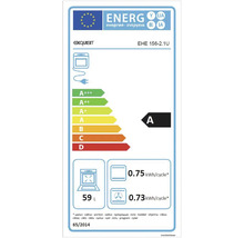 Exquisit energielabel EHE 156-2.1U, energie-efficiëntieklasse A, 59 liter inhoud
