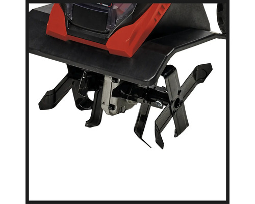 Detail van een motorfrees