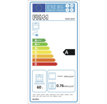 Energielabel voor een PKM EBO6-60AF oven, energie-efficiëntieklasse A