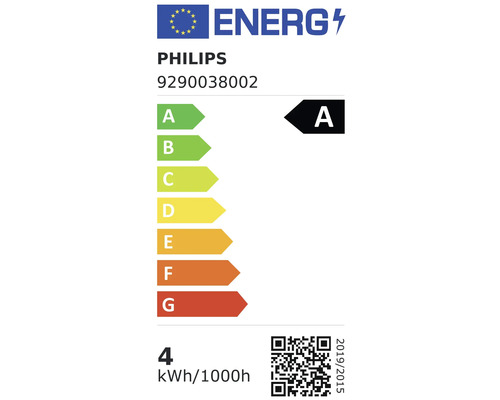 Philips energielabel met energie-efficiëntieklasse A