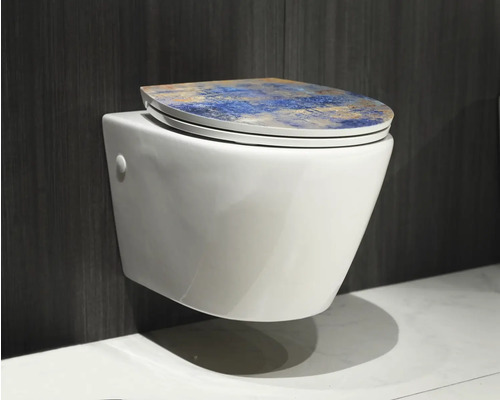 Wandcloset met diepspoeling en toiletzitting