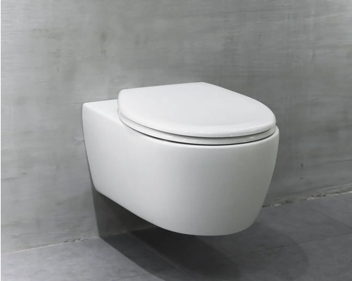 Wandcloset diepspoel van sanitairkeramiek met toiletzitting