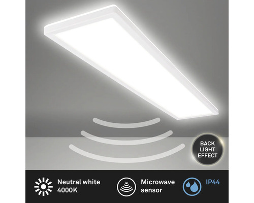 LED-plafondlamp met microgolfsensor, neutraal wit licht en IP44-beschermingsgraad