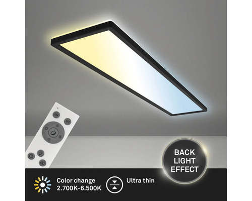 Rechthoekige led-plafondlamp met afstandsbediening om de lichtkleuren te regelen