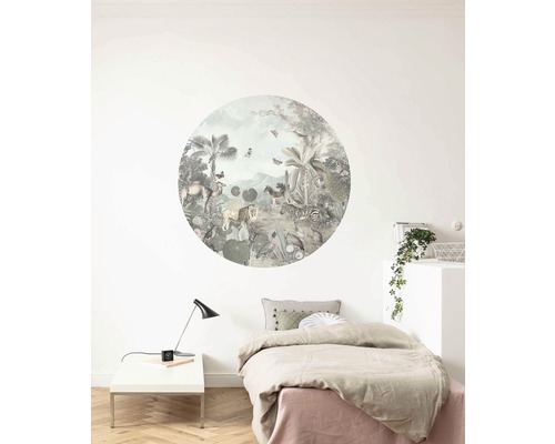 Wanddecoratie met dierenmotieven in een slaapkamer