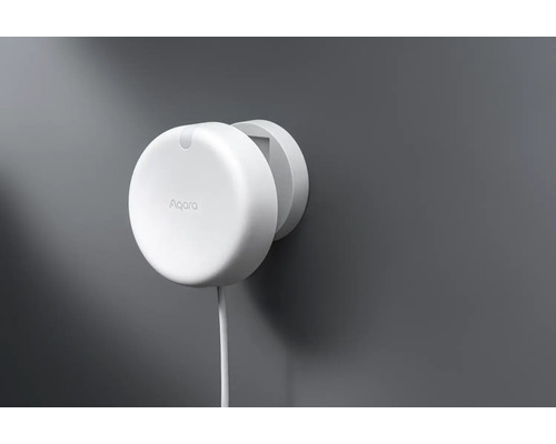 Aqara logo op een klimaatsensor