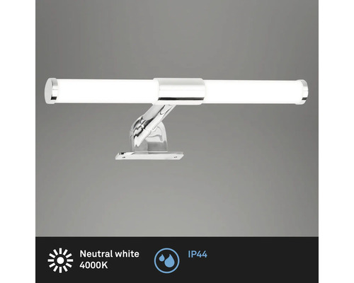 Badkamerlamp van metaal met neutraal wit licht