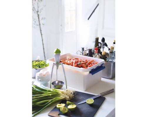 Keukenscène met voedsel in een opbergdoos