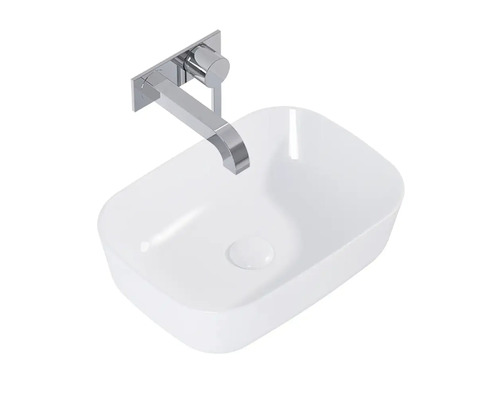 Opzetwastafel met wandkraan voor de badkamer