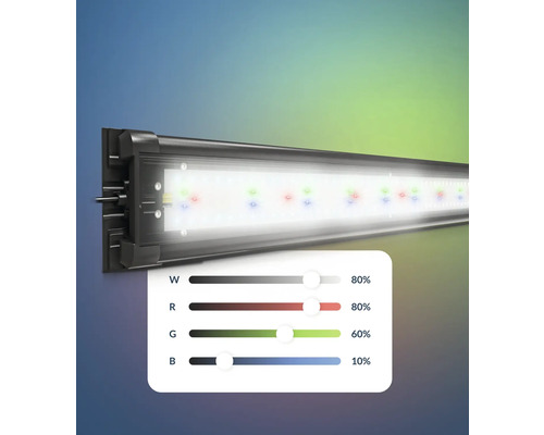 Aquariumlamp met instelbare lichtkleuren
