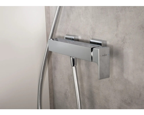 Opbouw douchearmatuur met doucheslang