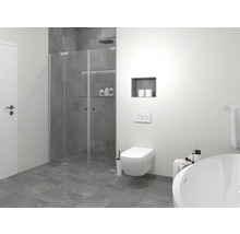 Moderne badkamer met douche, toilet en bad