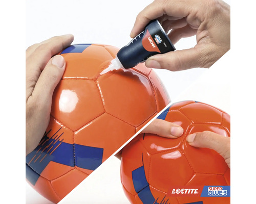 Loctite Super Glue-3 aanbrengen op een voetbal