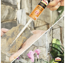 Toepassing van Pattex Power Epoxy Super Mix Universele lijm op steen