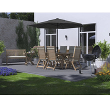 SOLUNA Parasol LED antraciet Ø 300 cm