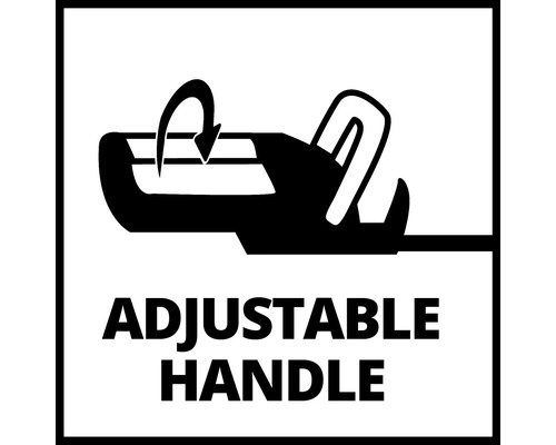 Symbool voor verstelbare handgreep