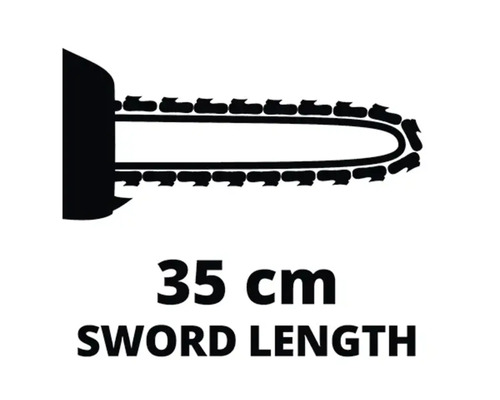 Symbool voor zwaardlengte 35 centimeter