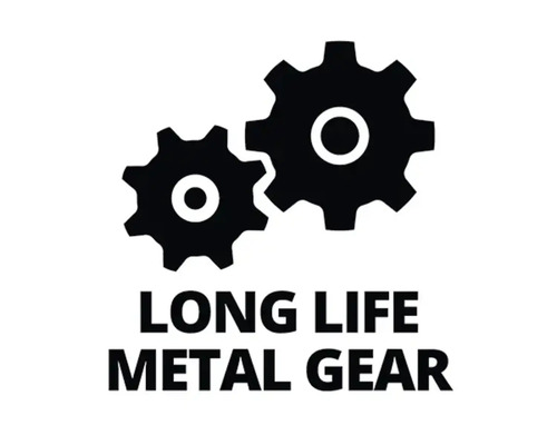 Duurzaam metalen tandwielsymbool