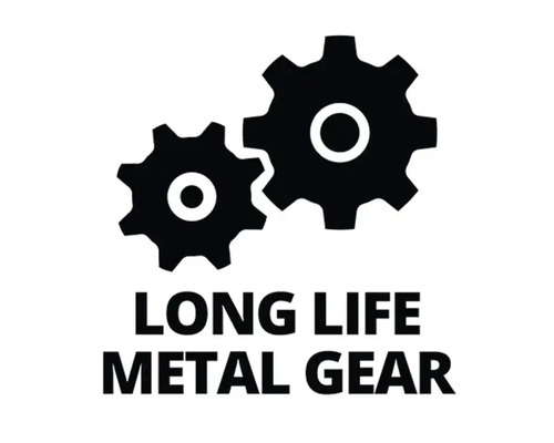 Duurzaam metalen tandwiel symbool