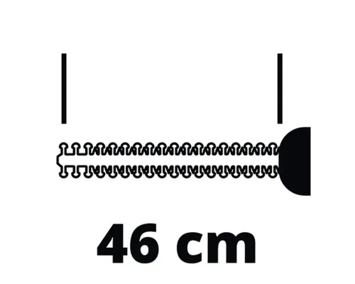 Afbeelding van de lengte van 46 centimeter