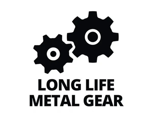 Duurzaam metalen tandwiel symbool