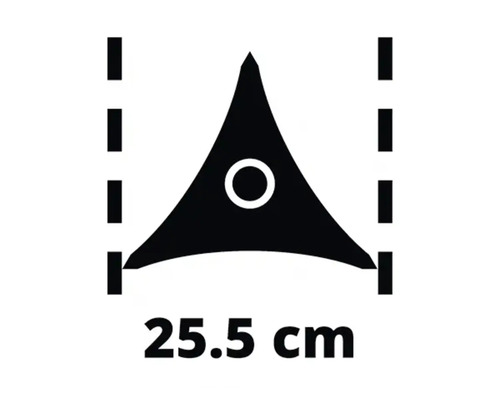 Snijbreedte 25,5 cm