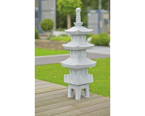 Tuinpagode van steen als decoratie voor buiten