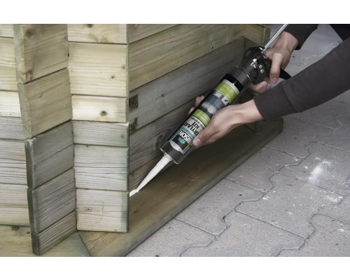 Acrylaatkit wordt gebruikt om een houten product af te dichten