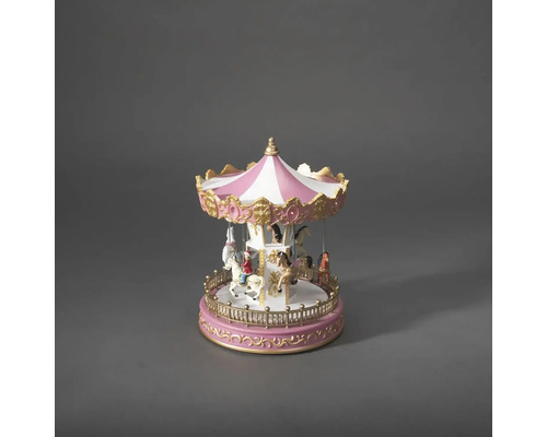 Decoratieve speeldoos met carrouselmotief.
