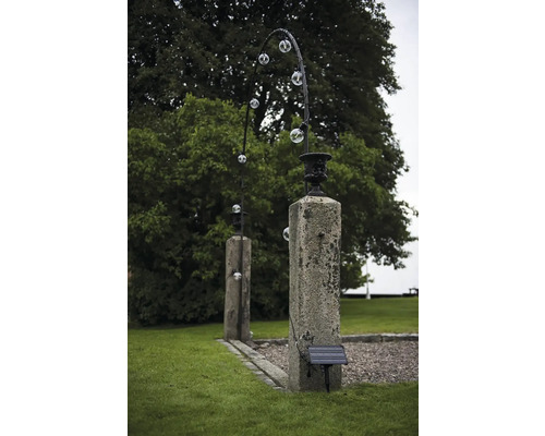 Decoratieve solarlampen met glazen bollen voor buiten