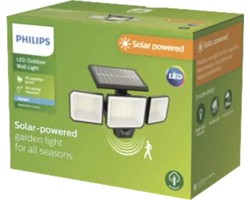 Verpakking van een Philips Solar LED buitenmuurlamp