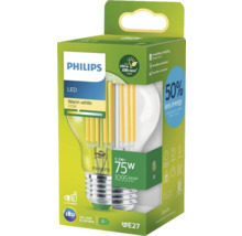 PHILIPS LED-lamp Ultra Efficient E27/5,2W A60 warmwit helder