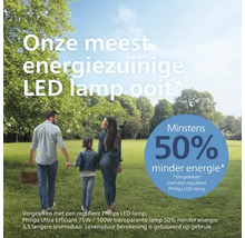 PHILIPS LED-lamp Ultra Efficient E27/5,2W A60 warmwit helder