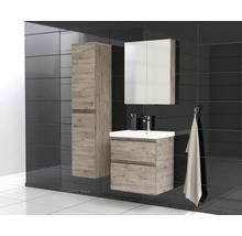 JUNGBORN Hoge badkamerkast TRENTA 161,8x35x35 cm wellington eiken