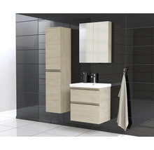 JUNGBORN Hoge badkamerkast TRENTA 161,8x35x35 cm kendal eiken naturel