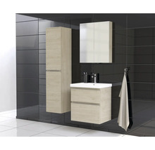 JUNGBORN Hoge badkamerkast TRENTA 161,8x35x35 cm kendal eiken naturel