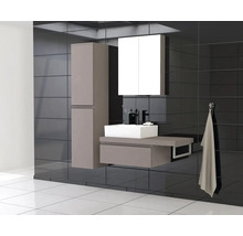 JUNGBORN Wastafelonderkast Trenta 26x70 cm basalto glans zwarte greep