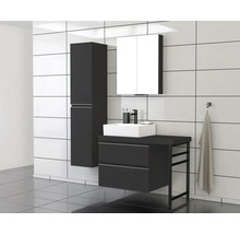 JUNGBORN Wastafelonderkast Trenta 56x70 cm antraciet mat zilveren greep