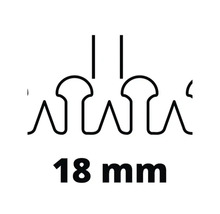 Symbool voor een grootte van 18 millimeter