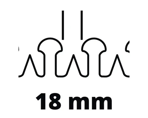 Symbool voor een grootte van 18 millimeter
