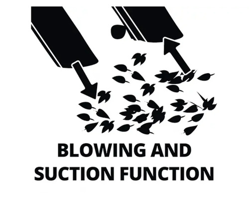 Symbool voor blaas- en zuigfunctie