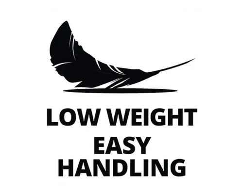 Symbool voor laag gewicht en eenvoudige bediening