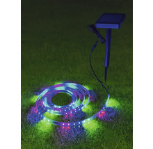 Solarlichtsnoer met grondpen op gazon