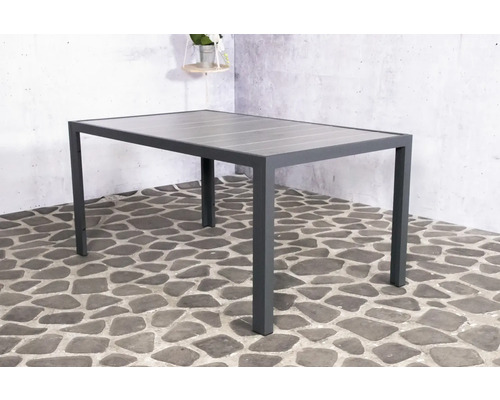 Rechthoekige tuintafel met frame en tafelblad